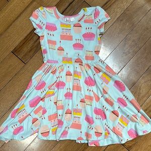 Girls dot dot smile birthday dress